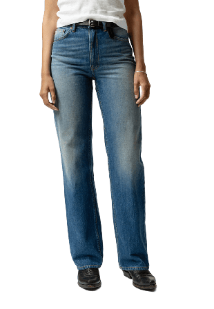 Nudie Jeans Clean Eileen Hazy Horizon Dam Blå W28/L32