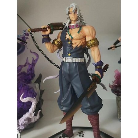 Anime Demon Slayer Kimetsu No Yaiba Figur Giyuutarou Daki Kokushibo Tsugikuni Yoriichi Douma Inosuke Actionfigurer Model Legetøj Db