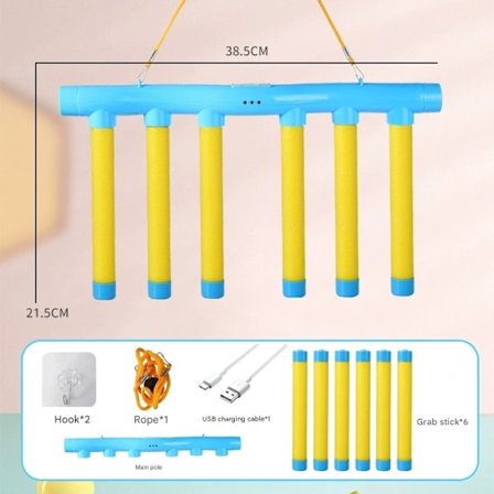 Fånga en fallande pinne - en leksak som utvecklar hand-ögonkoordination och reaktionsförmåga. Blå FF - Gul. Ingen fjärrkontroll krävs. Gul 1-pack