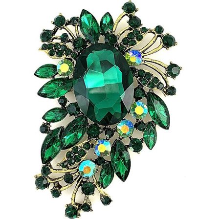 Blad Brosch Statement Stor Brosch