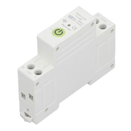 WiFi Smart Afbryder APP Stemmestyring DIN Skinne Smart WiFi Switch med Måling og Timer AC230V 163A