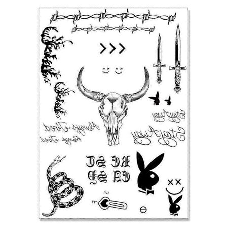 Temporära ansiktstatueringar inspirerade av Post Malone