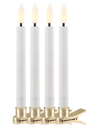 Sille Juletræslys Sæt 4Stk White Sirius Home