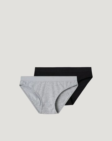 LMTD NLFNANTELLE BRIEF 2P Noir Sous-vêtements Fille - Kids Brand Store