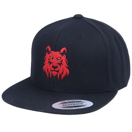 Iconic - Svart snapback Keps - Red Lion Logo Black Snapback @ Hatstore