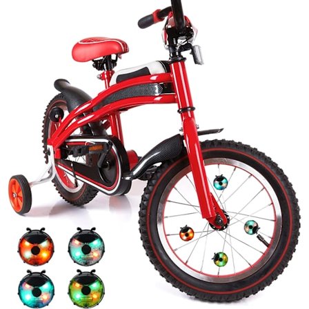 4 stk. Cykellys Søde LED Cykellygter Vandtætte Cykellygter F