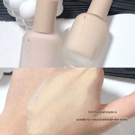 Uodo 30ml Flytende Foundation Concealer Langvarig BB Krem for Feilfri Hud og Varig Lysning; Passer for Tørr til Fet Hud
