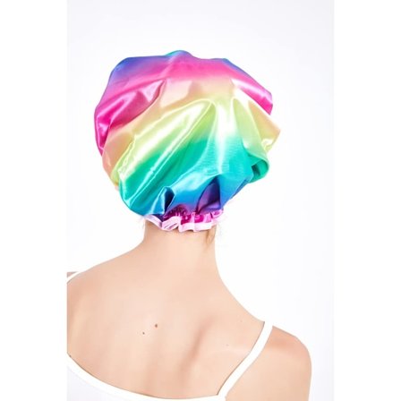 Nye børne- og teenage unisex brusebadehatte i forskellige mønstre (børne- og teenage unisex regnbue brusebadehat)