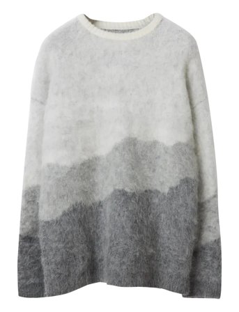 Lexington Clothing | Brushed Mohair Blend Gradient Sweater | M