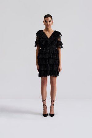 Malina - Sky mini dress - M - Black