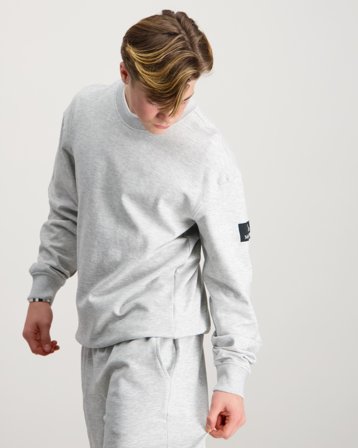 MAGGIORE Double Knit Crew Neck Grå Genser Gutt - Kids Brand Store