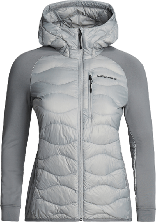 Peak Performance Women's Helium Down Hybrid Hood Women middle-layer down jackets Grey XL