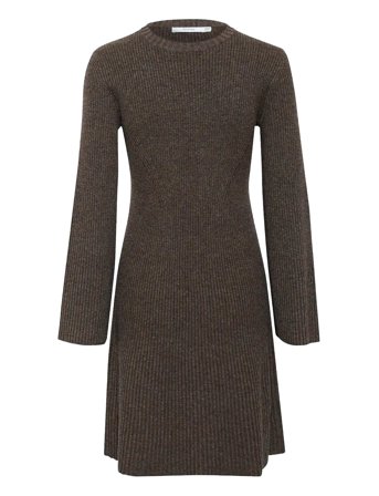 Antaligz Wool Short Dress Noos Brown Gestuz