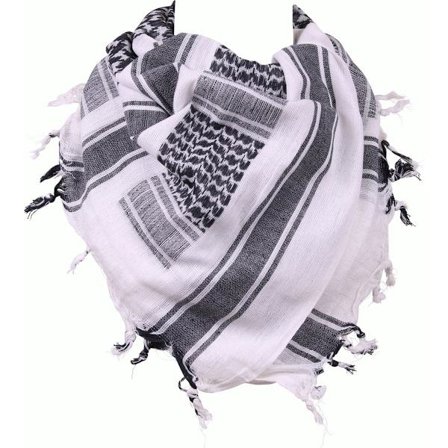 Fostex - Svart/vit - Arafat scarf - Plo scarf - Hög kvalitet - Hållbar - Lätt att använda