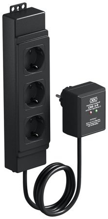 Obo Bettermann 5092701 Finskydd 3-vägs, inbyggd temperaturskydd, Anslutningsdon & kablar