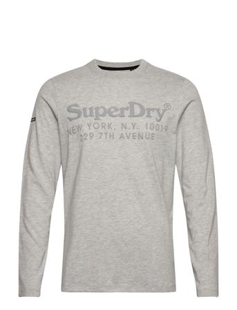 Vintage Venue Tonal Ls Top T-Langærmet Skjorte Grå Superdry