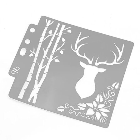 Sjablonger Mal Hjort Maleri Scrapbooking Preging Stempling Album Craft Card