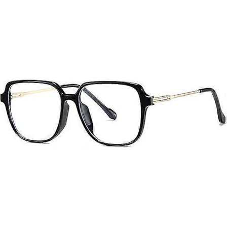 Firkantede TR90 Blålysblokkerende Briller for Kvinner Menn Trendy Lettvektige Databriller uten Styrke