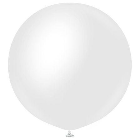 Latexballonger Ugjennomsiktig Satin Hvit