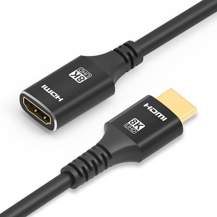 NÖRDIC HDMI jatkokaapeli 3m 8K60Hz 4K144 HDMI 2.1 48Gbps Ultra High Speed ​​HDMI