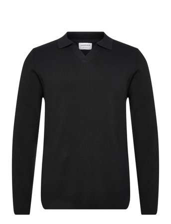 Lindbergh | Rib Knitted L/S V-Neck Polo | XL