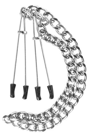 Kjøp Guilty Pleasure Nipple Tweezers - Brystklemmer med kjede | God pris