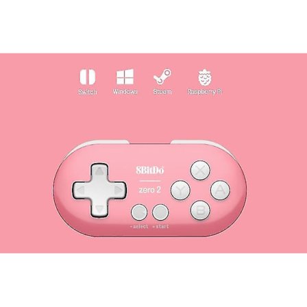 8bitdo Zero Mini Bärbar Bluetooth Vit Spelkontroll
