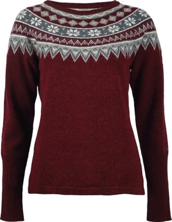 Skhoop Women ́s Scandinavian Sweater Women long-sleeved sweaters Red XS