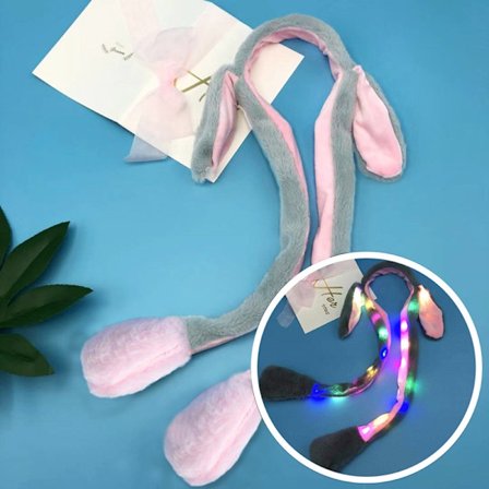 Bunny Ears Plyschleksak Hair Hoop Huvudbonader