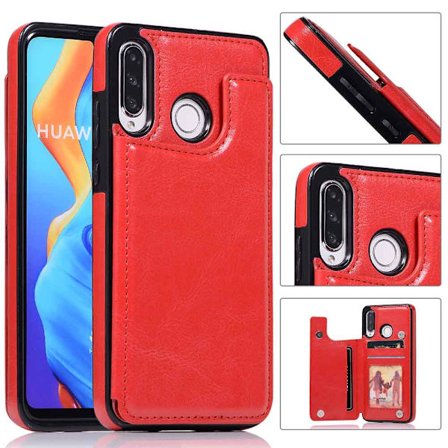 Smart Stilsäkert Skal med Korthållare - Huawei P30 Lite