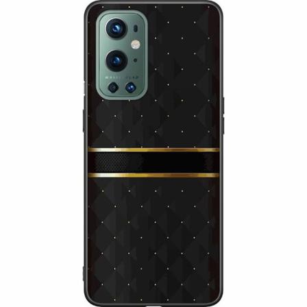Oneplus 9 Pro Svart Skal Golden Stripes