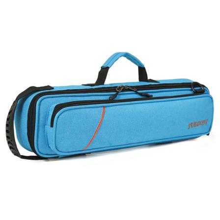 Dam ryggsäck axelväska skolväska Flöjtpaket Musikinstrument Flöjtväska 16/17 hål Set Verktyg Instrument Power Blue