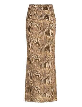 Malina | Laurel Ruched Chiffon Maxi Skirt | 40