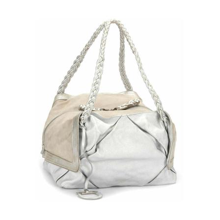 Salvatore Ferragamo Pre-owned, Leather Shoulder Bag Grijs, Dames, Maat:ONE Size