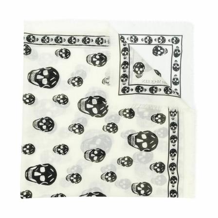 Alexander McQueen, Silky Scarves Wit, Dames, Maat:ONE Size
