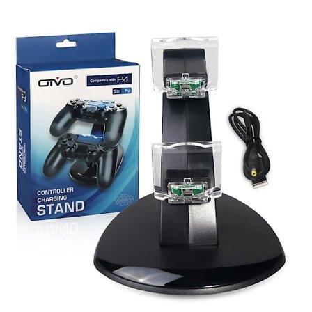 Oivo USB dobbelt controller-oplader til PS4 Gamepad opladningsstation Dock Controller strømforsyning stand til Sony Playstation 4 Slim