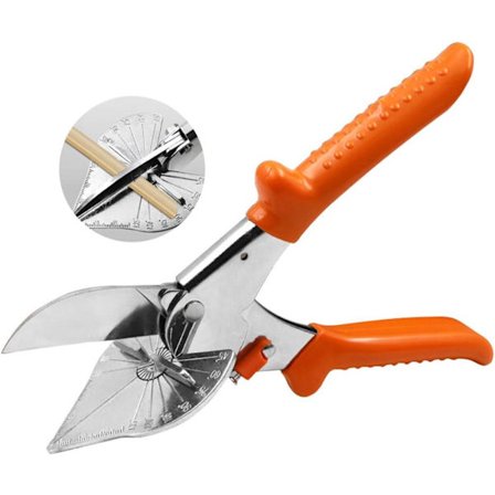 Fler-vinkel skråskjær kan kutte skråkanter fra 45 til 135 grader - egnet for kutting av PVC- og PE-plastikkrør.