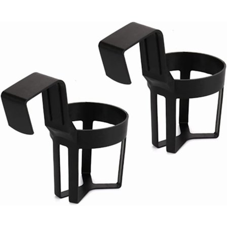 2 stk. Sort Auto Bil Kørestol Kop Stativ, Plastik Bil Vandkop Holder Sort Bil Drikke Stativ Lastbil Sæde Kop Holder