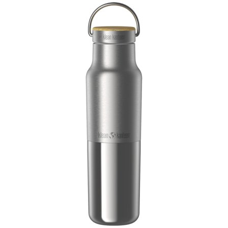 Klean kanteen Insulated Reflect flaske med bambuslokk 355 ml' - 'Brushed stainless steel