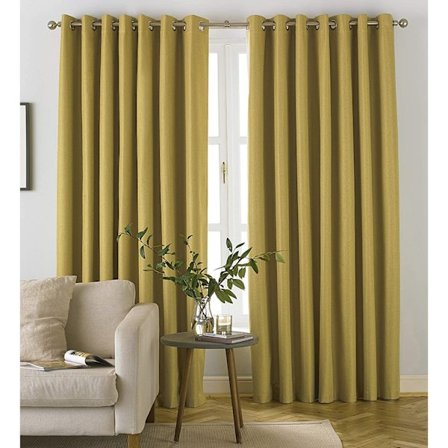 Furn Moon Öglettgardiner En Storlek Ockragul