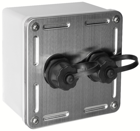 Elko EKO02807 Uttagsbox 6 A, RJ45 2 kopplingar, Dator & surf