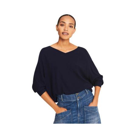 Ba&Sh V-neck Strik Blå, Dame Striktrøjer