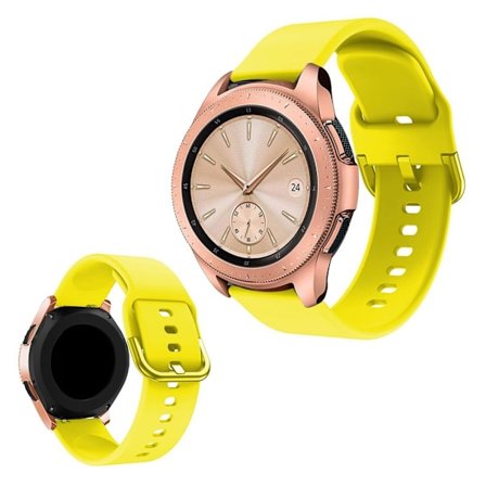 Samsung Galaxy Watch (42mm) klockarmband i silikon - Gul