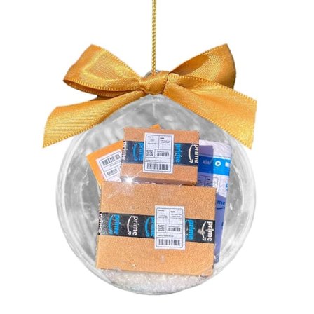 Morsomme julekulepynt Juletrepynt GUL