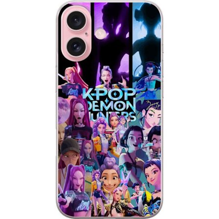 Kompatibelt Mobilskal till Apple Apple iPhone 16 KPop Demon Hunters anime stil mörk design