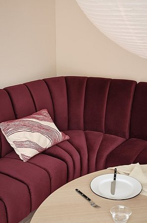 Jotex - Küchenbank, Eckmodul Weinrot - SANTOS - Kaufe Modulsofas bei Jotex