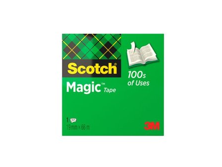 Scotch Magic osynlig kontorstejp, 19 mm x 66 m, genomskinlig - Lyreco - Kontorsmaterial - Tejp lim och häftmassa - Tejp - Dokument