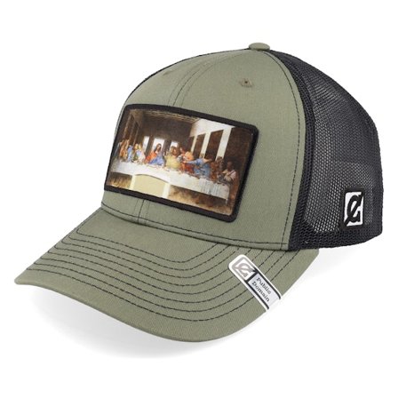Public Domain - The Last Supper Loden/Black Trucker Trucker Green Cap - @ Hatstore