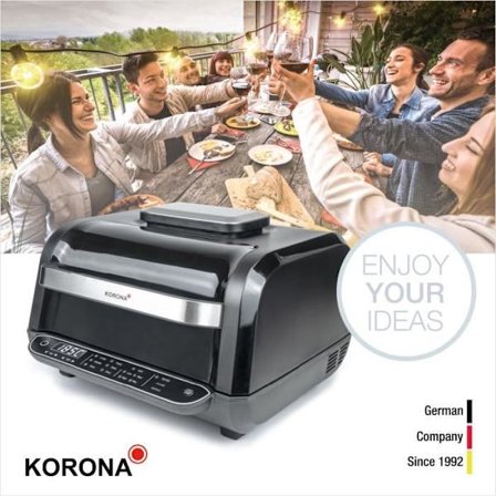 Korona 46160 Air Fryer & Grill 8 i 1 | | Varmluftsfritös, ugn, pizzaugn, dehydrator, stekfunktion, grill, BBQ
