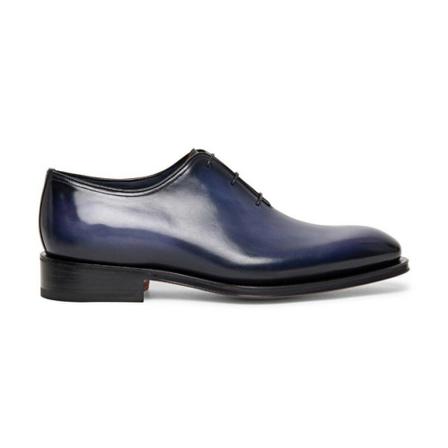Santoni, Business Shoes Blauw, Heren, Maat:42 EU,leer